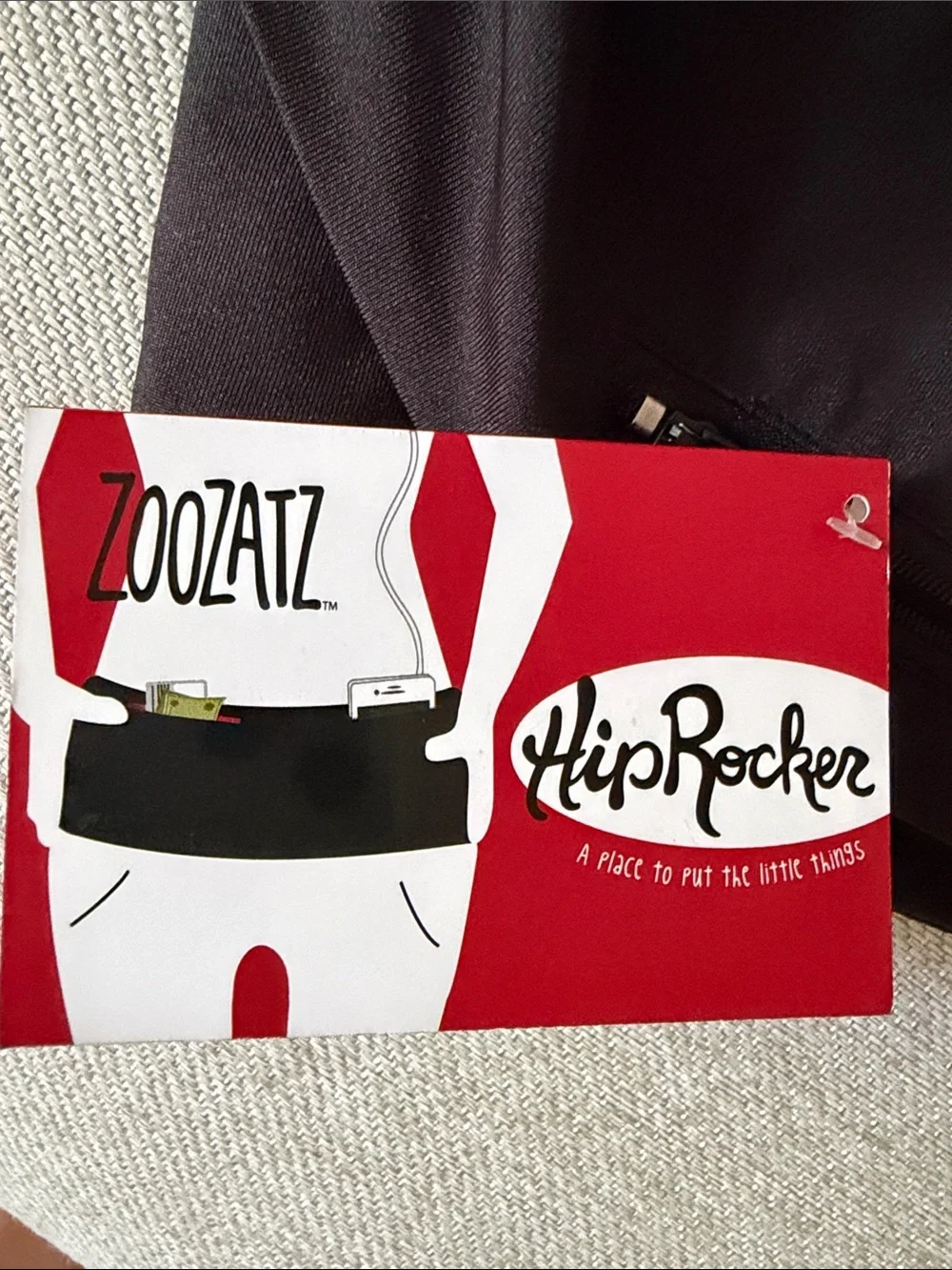 NWT ZooZatZ Hip Pocket Secret Belt / Leggings Attachment – Black